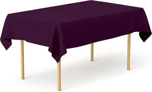 Vista 143 de Pomp - Mantel premium de poliéster con estampado abstracto de 52 x 52 pulgadas cuadradas Tela de fácil cuidado, resistente a arrugas y manchas