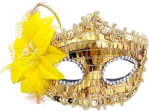 Vista 14 de Máscara veneciana para mujer, con encaje de flores, para Halloween, Navidad, Mardi Gras, fiesta de disfraces