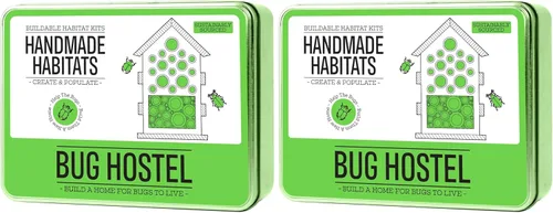 Vista 7 de Gift Republic Handmade Habitats - Kit de hotel de abeja personalizado con 6 lápices de madera para colorear