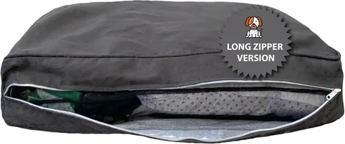 Vista 52 de Molly Mutt Pequeña Funda para Cama de Perro, Amarillo por la Mañana, Verde Oliva y Azul Claro