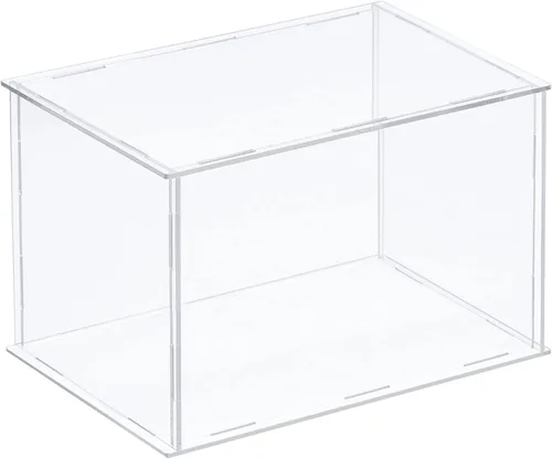 Vista 22 de MECCANIXITY Caja plástica de acrílico de la vitrina clara monta el escaparate a prueba de polvo 6.3x4.3x6.1 pulgadas para artículos coleccionables