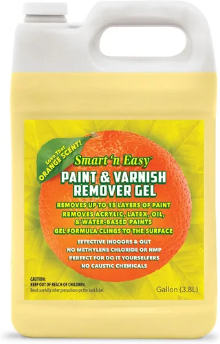 Vista 8 de Safe 'n Easy - Gel removedor de pintura y barniz, cítrico, retira más de 15 capas de pintura de forma segura, sin gases peligrosos, no tóxico, aroma