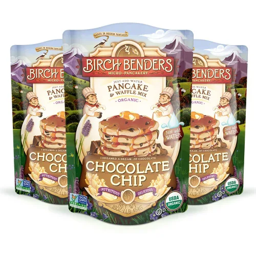 Vista 9 de Birch Benders Mezcla para panqueques y waffles con suero de leche, bolsa de 16 onzas