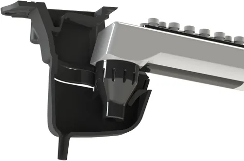 Vista 5 de Soporte para pistola de soda SodaLock. Las pistolas de soda nunca se caen, bandeja de goteo fácil de limpiar.