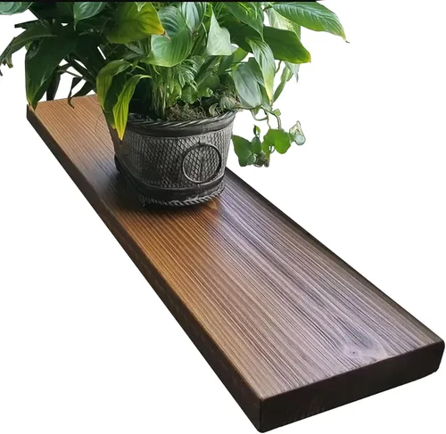 Vista 30 de joelsantiques Estantes flotantes de madera de 24 pulgadas para pared, 24 x Beige