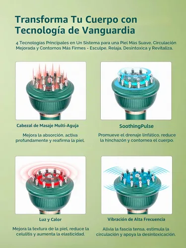 Vista 4 de DiDEER Masajeador de drenaje linfático y herramienta de masaje anticelulitis, para piernas, brazos y vientre, cuerpo, ayuda a reducir las estrías