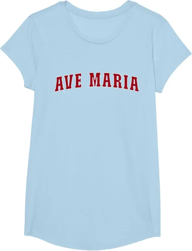 Vista 16 de Ave Maria FL Florida - Camiseta, Negro