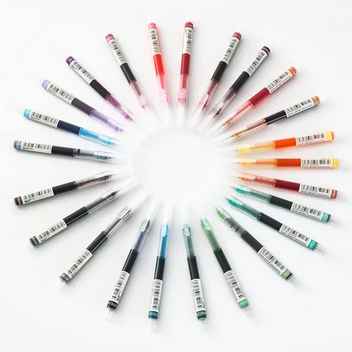 Vista 9 de USUAL 24 unidades de bolígrafos de tinta de gel, bolígrafos de tinta líquida, bolígrafos multicolor de 0.5 mm de punta fina, bolígrafos de escritura