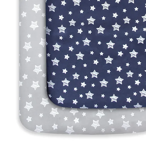 Vista 11 de Pack and Play Sheets - Juego de 2 sábanas para cuna, sábana bajera elástica para cuna, compatible con Graco Pack n Play, material suave y Dinosaurio