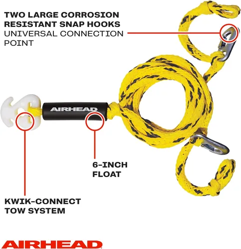 Vista 7 de AIRHEAD Great Big Mable Tubo remolcable para 1-4 jinetes para navegación