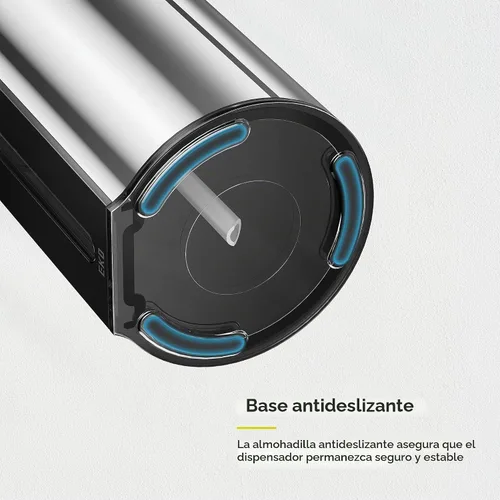 Vista 8 de EKO Aroma - Dispensador automático de jabón líquido de 9 onzas líquidas, recargable y resistente al agua para cocina y baño, con control de volumen
