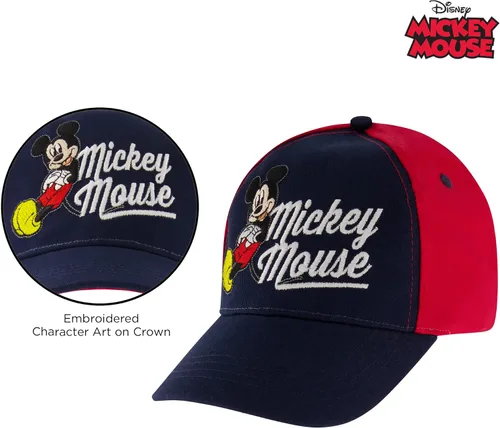 Vista 3 de Disney Boys Baseball Cap Mickey Mouse Adjustable Toddler Hat Ages 2-4 Or Boy Hats for Kids Ages 4-7