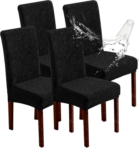 Vista 107 de Fundas impermeables para sillas de comedor, fundas elásticas para sillas Parsons, para comedor, cocina, funda protectora para silla de comedor