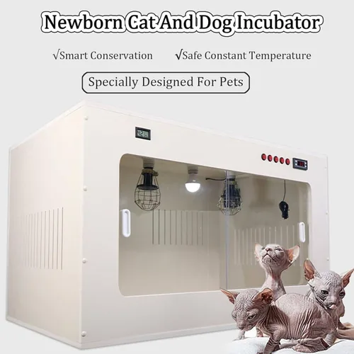 Vista 2 de Pet Incubator Box, Cat Incubator for Puppies, Pet Incubator Box for Dog, Large Pet Brooder Nursery Dog, Puppy Incubator with Heating, Kitten