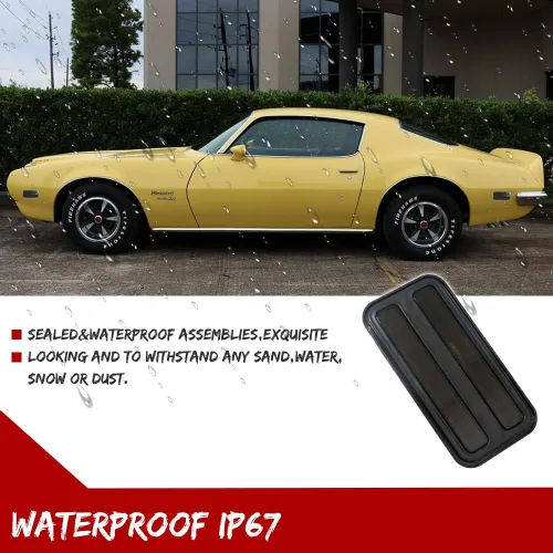 Vista 5 de Juego de carcasas de luces de halogéno para marcador lateral del parachoques delantero y trasero con lente ahumada para Pontiac Firebird Trans AM