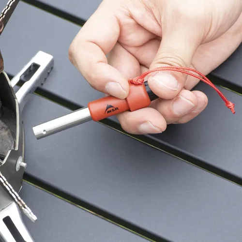 Vista 2 de MSR Encendedor piezoeléctrico para estufas de recipiente, rojo