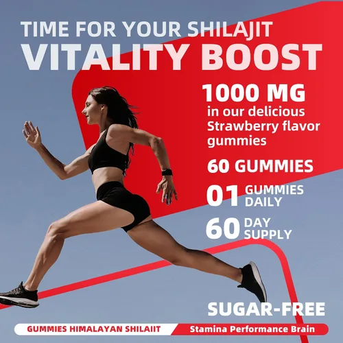 Vista 5 de Gomitas puras de Shilajit del Himalaya para hombres y mujeres, 100% naturales y orgánicas, más de 85 minerales traza y ácido fúlvico, 60
