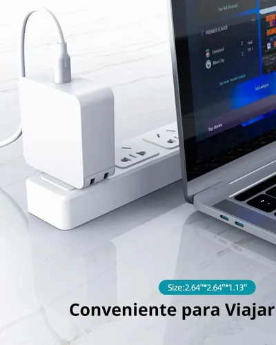 Vista 5 de Cargador rápido de 65 W compatible con cargador de laptop Samsung, Galaxy Book Pro, Pro 360, Notebook, Ep-Ta865 y más dispositivos con conector USB