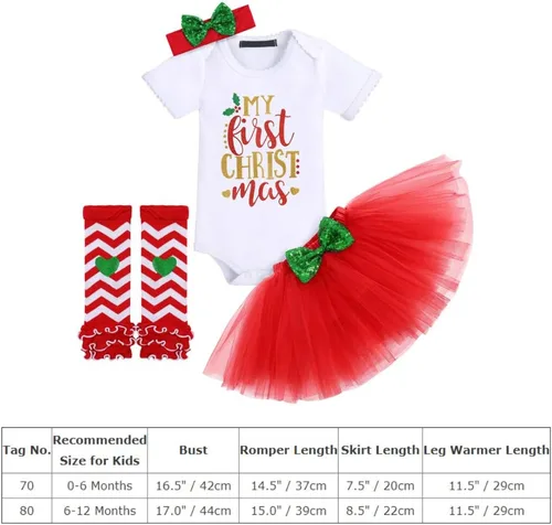 Vista 7 de Mameluco para niñas de primera Navidad, Pascua, día de San Valentín, falda tutú, diadema, calentadores de piernas, ropa para sesión de fotos