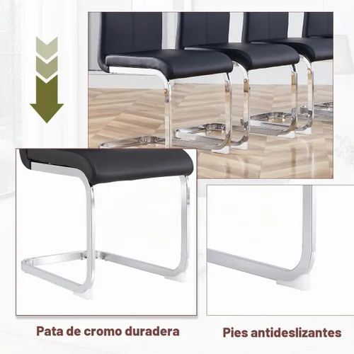 Vista 5 de Juego de mesa de comedor Marle blanca de 63 pulgadas para 4