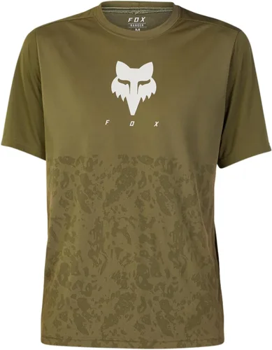 Vista 5 de Fox Racing Jersey Ranger Tru Dri SS para bicicleta de montaña para hombre Verde oliva