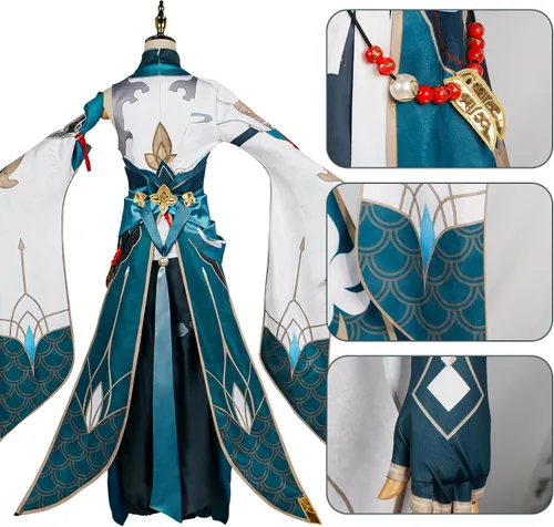 Vista 6 de Juego Honkai Star Rail Imbibitor Lunae Cosplay Traje Ropa Halloween Anime Juegos de rol Vestidos