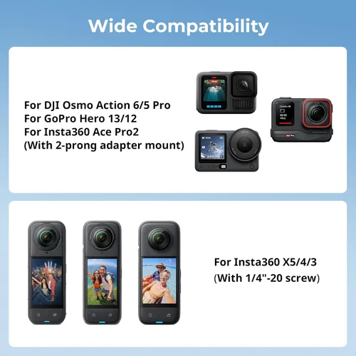 Vista 7 de SmallRig Trípode de palo selfie extensible de 59 pulgadas para cámara de acción, con adaptador bidireccional de liberación rápida para Osmo Action