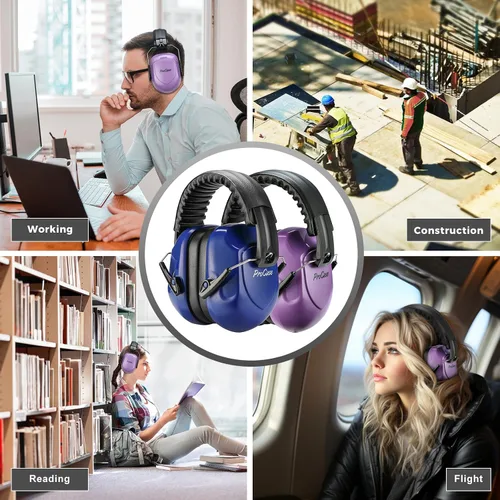 Vista 78 de ProCase NRR 28dB Noise Reduction Ear Muffs, Foldable Adjustable Noise Cancelling Headphones