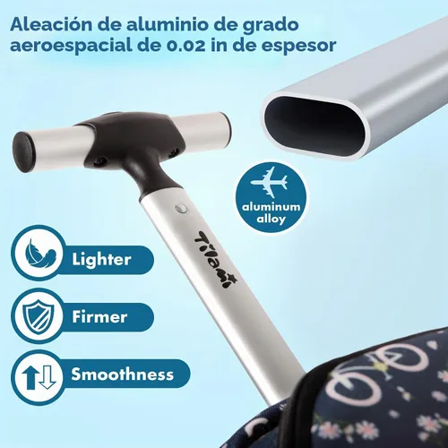 Vista 4 de Tilami Mochila con ruedas para niños de 18 pulgadas, mochila para computadora portátil, bicicleta