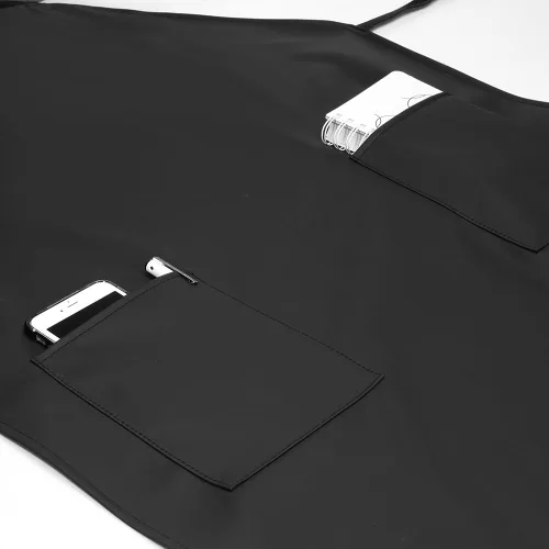 Vista 6 de Delantal de goma y vinilo VWELL de 41.5'' impermeable para hombres y mujeres, delantal para lavavajillas, delantal químico para trabajo