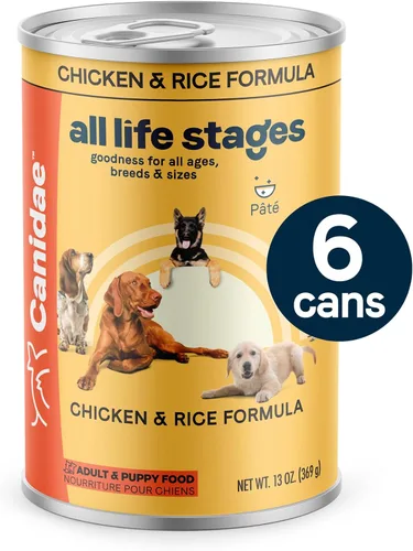 Vista 2 de Canidae All Life Stages - Alimento húmedo prémium para perros para todas las razas, todas las edades, receta de pollo y arroz, 13 onzas (caja de 6)