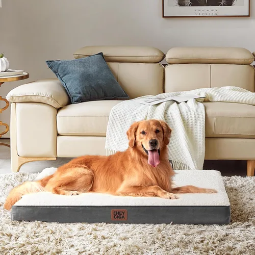 Vista 7 de EHEYCIGA Camas ortopédicas para perros, cama para perros con funda extraíble lavable, todos los tamaños de perros