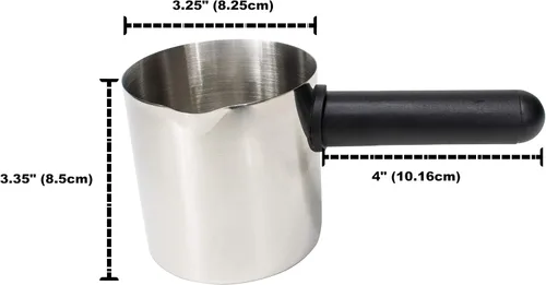 Vista 3 de Mian Jarra universal de repuesto para café expreso de acero inoxidable de 4 tazas