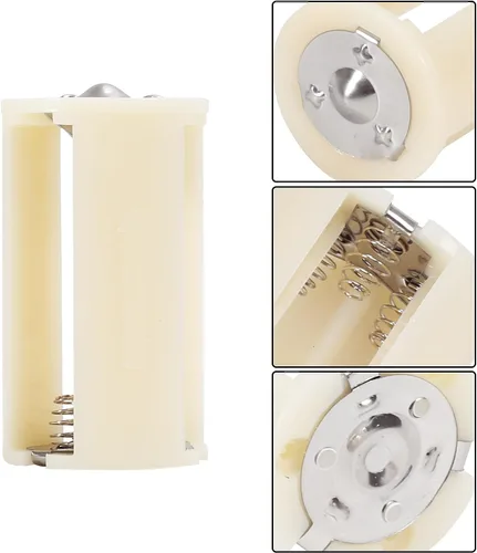 Vista 3 de 6 piezas de convertidor de batería de 3 pilas AA a D en paralelo, adaptador, soporte, convertidor de 3 AA a 1 D, conmutador de conversión, caja