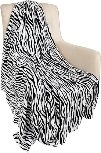 Vista 25 de MACEVIA Manta Decorativa de Forro Polar Sherpa para Sofá, Manta de Cebra 3D, Mullida, Gruesa, Cálida, Reversible, Acogedora, Cómoda, Súper Suave