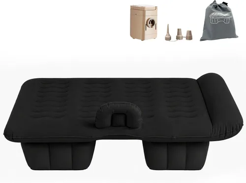 Vista 8 de Asiento trasero del colchón de aire del coche con bomba Gris