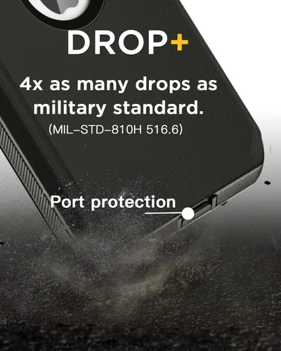 Vista 7 de AICase Funda para iPhone 11, resistente protección contra caídas, cuerpo completo, resistente, a prueba de golpes, militar, resistente, duradera