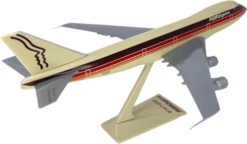 Vista 3 de PEOPLExpress 747-100/200 Escala 1:250 - Modelo de avión de plástico a presión - Réplica coleccionable de aviones PEOPLExpress Airlines - Parte #