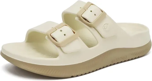 Vista 8 de ONCAI Womens Recovery Sandals with Arch Support Plantar Fasciitis Orthotic Adjustable Buckle Open Toe Thick Cushion Outdoor Girls Sport Slides