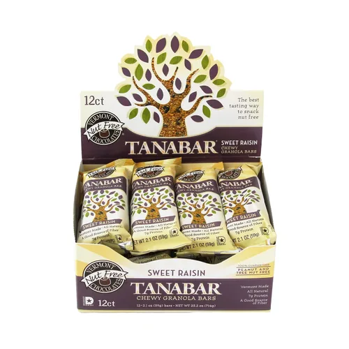 Vista 8 de Vermont Nut Free Chocolates Granola masticable TANABAR (chispas de chocolate) barras de 2.1 onzas, 12 unidades, sin nueces, sin huevo, Kosher