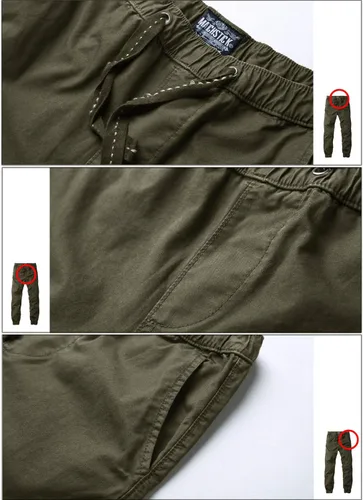 Vista 4 de Match Pantalones deportivos de tela de algodón para hombre