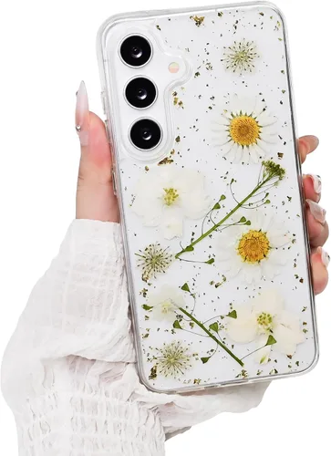Vista 47 de Funda para Galaxy A14 5G Case, Patrón Floral 3 en 1 Protección Resistente de Servicio Pesado a Prueba de Golpes Parachoques de Goma de Silicona