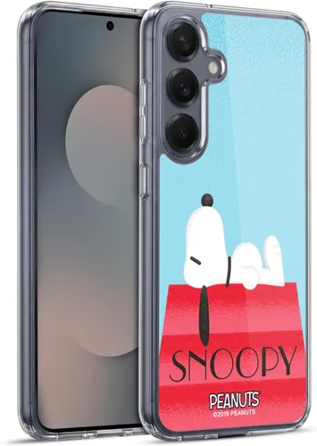 Vista 328 de Head Case Designs Snoopy Deco Dreams - Funda de gel con licencia oficial de Peanuts Blue Pattern [protección de grado militar] compatible con Google