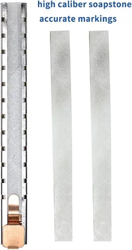 Vista 2 de 2 soportes para esteatita con 6 marcas planas/marcas blancas transparentes y extraíbles en aceros, bolígrafos de esteatita de calidad profesional
