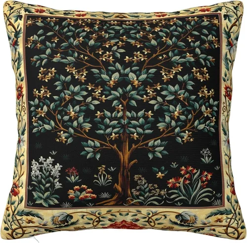 Vista 53 de Fundas de almohada William Morris diseño Strawberry Thief, fundas de almohada decorativas suaves para exteriores, fundas de almohada para decoración