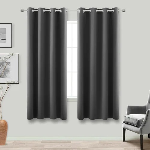 Vista 96 de KOUFALL Cortinas de Baño Aqua para Ventana, Juego de 2 Paneles Decoración Costera Cortinas Cortas Opacas para Ventana Pequeña de Cocina Puerta