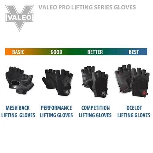 Vista 3 de Valeo VA5149XL Pro - Guante sin dedos para manejo de materiales, XL, color negro