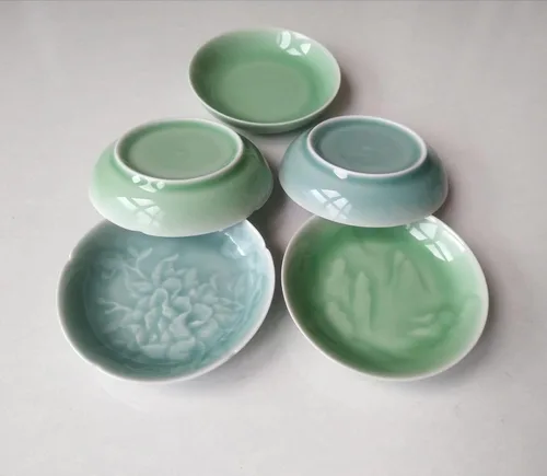 Vista 7 de Celadon - Plato pequeño de condimentos de 3.5 pulgadas, plato de vinagre