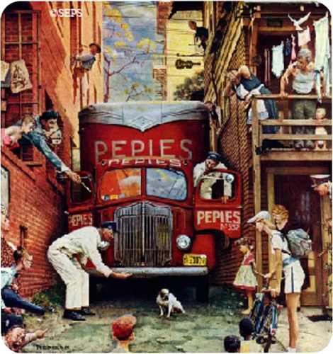 Vista 10 de ARCANE VAULT - Saturday Evening Post™, Imán de madera Rosie The Riveter, cortado con láser, abedul recubierto de ultravioleta, decoración del hogar