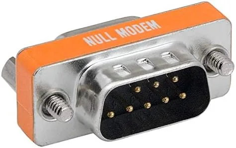 Vista 2 de Cable Leader Adaptador Mini DB9 a módem nulo (M/M)